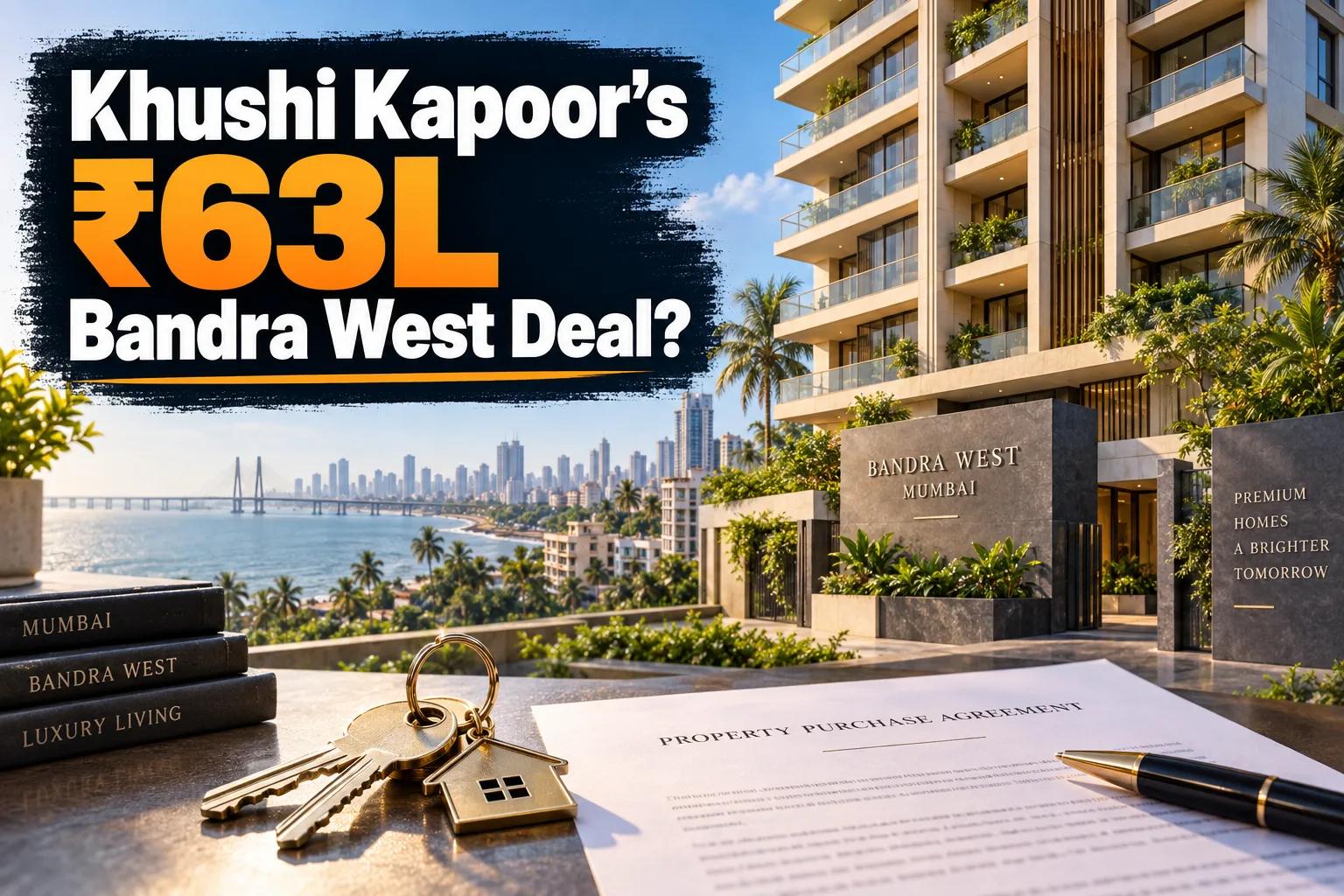 Khushi Kapoor's Bandra Flat: Mumbai's Premium Real Estate Insight