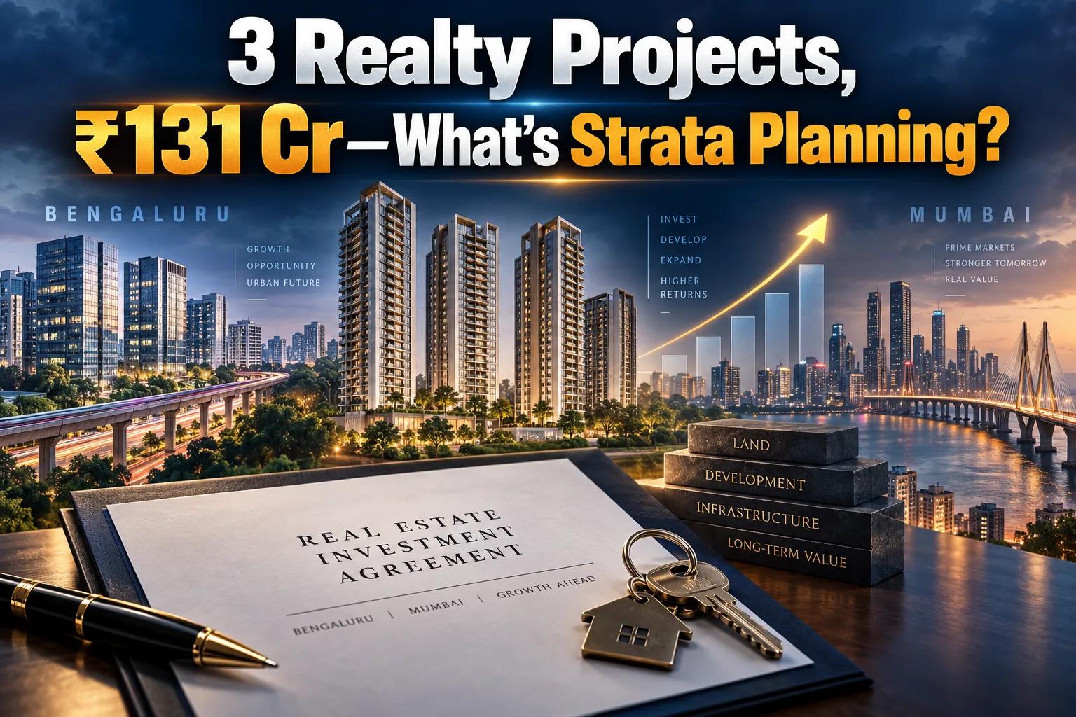 Strata Invests ₹131 Cr in Bengaluru & Mumbai Realty