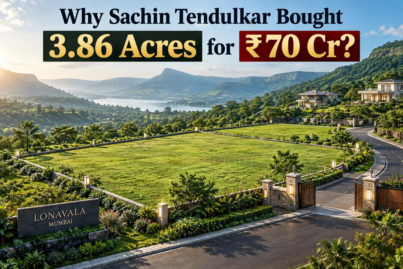 Sachin Tendulkar's ₹70 Cr Lonavala Land Deal & Market Impact