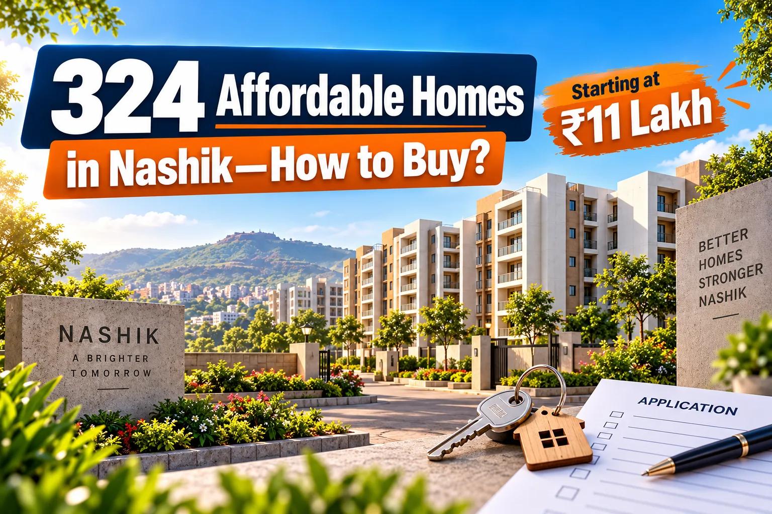 MHADA Nashik: 324 Budget Homes from ₹11 Lakh Now Open