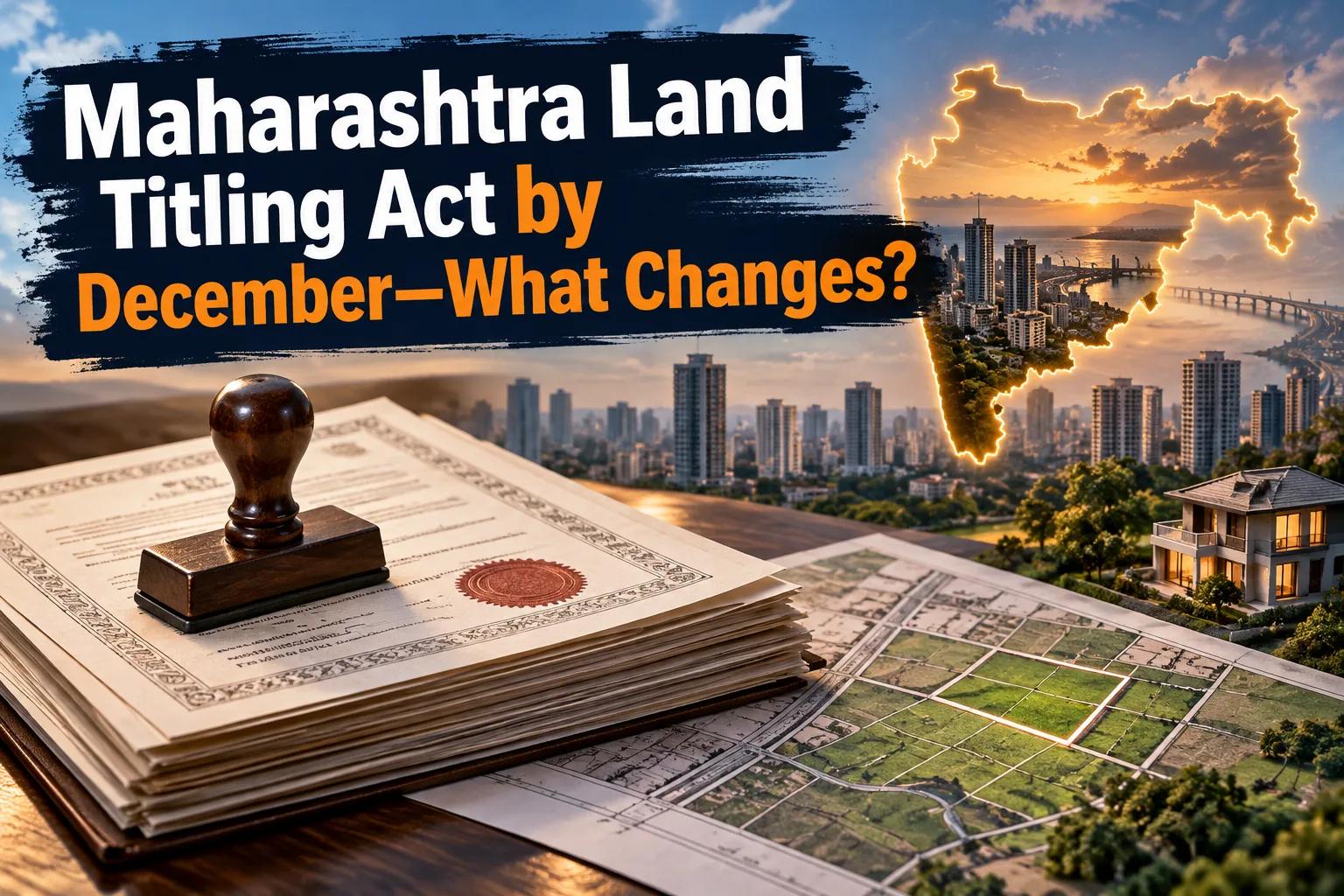 Maharashtra Land Titling Act 2026: India's First Property Law