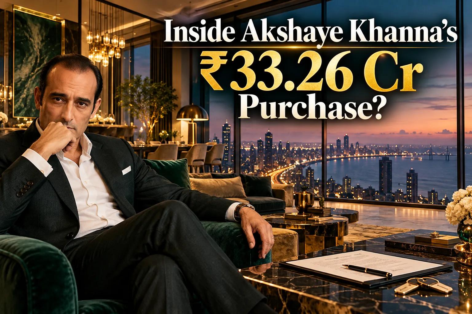 Akshaye Khanna's ₹33 Cr Malabar Hill Apartment: Post-Dhurandhar