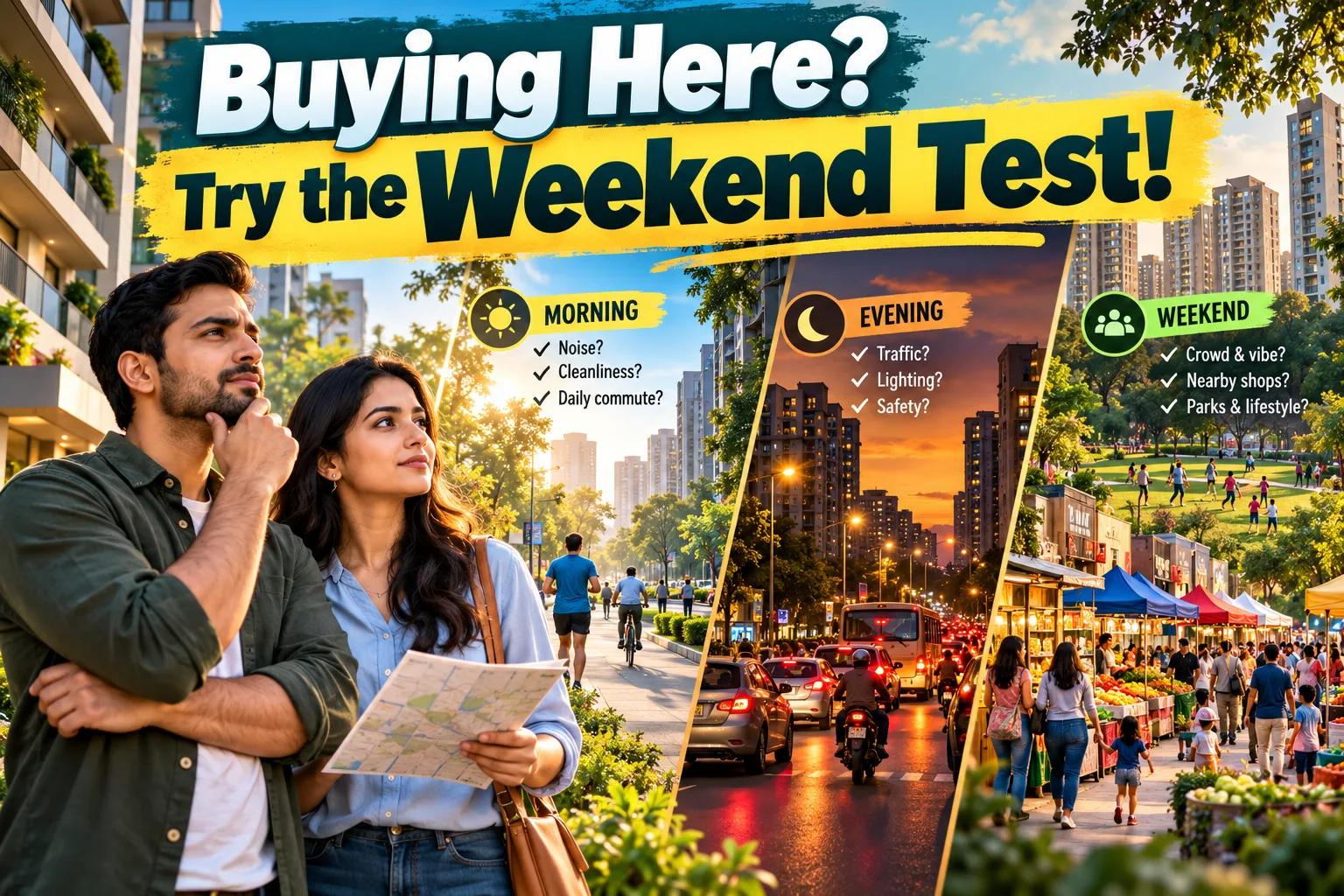 Visit Locality Before Buying: Morning, Evening & Weekend Tests