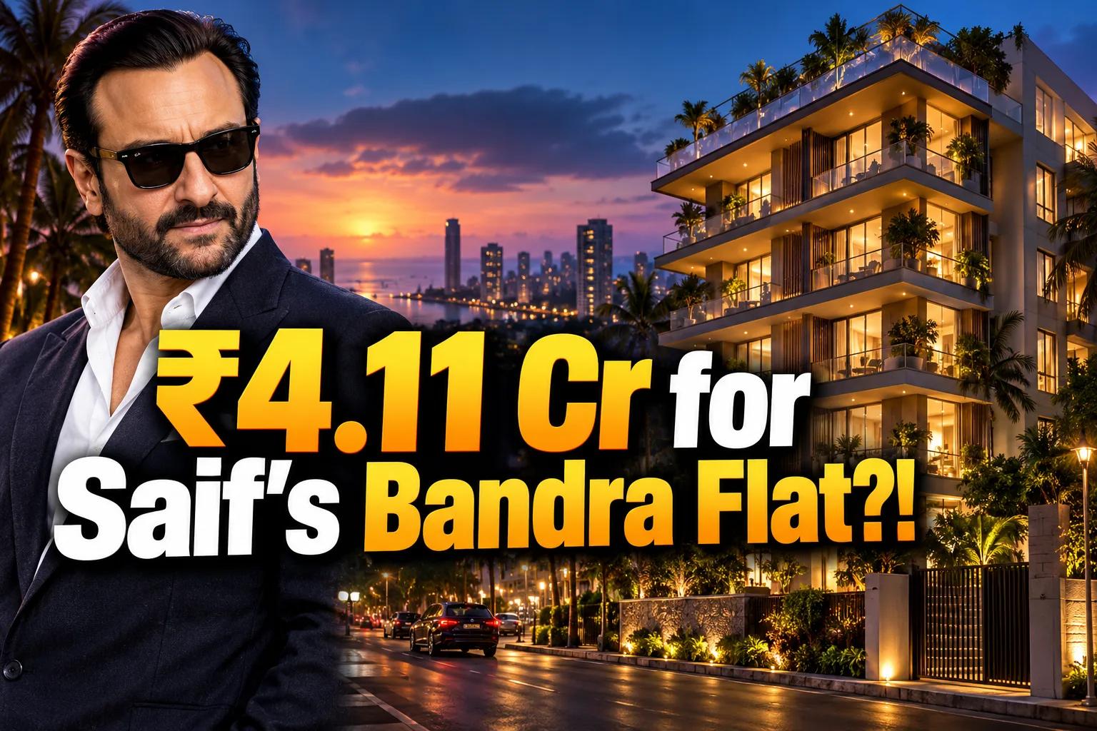 Saif Ali Khan's Bandra Flat Sale: Mumbai Property Insights