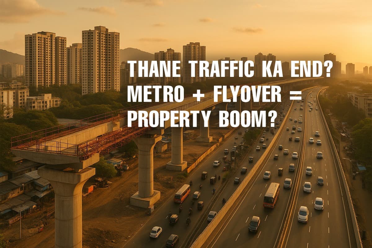 Thane's Traffic Woes Ending? Metro Line 4 and Flyover to Boost Property Market - Featured blog image