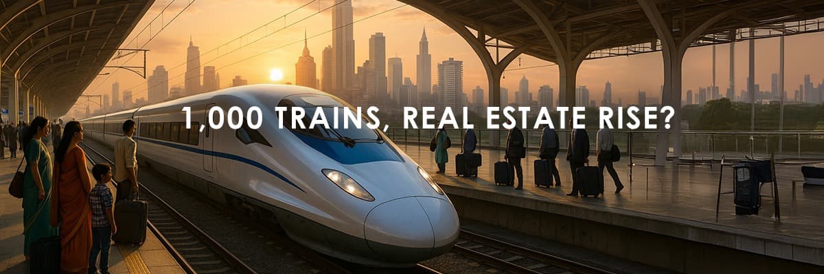 1,000 New Trains & Bullet Train India 2025: Fueling Real Estate Growth - Featured blog image