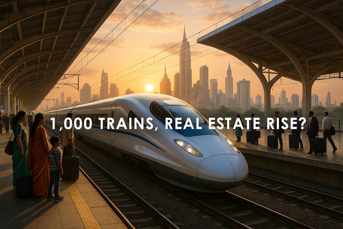 1,000 New Trains & Bullet Train India 2025: Fueling Real Estate Growth - Featured blog image