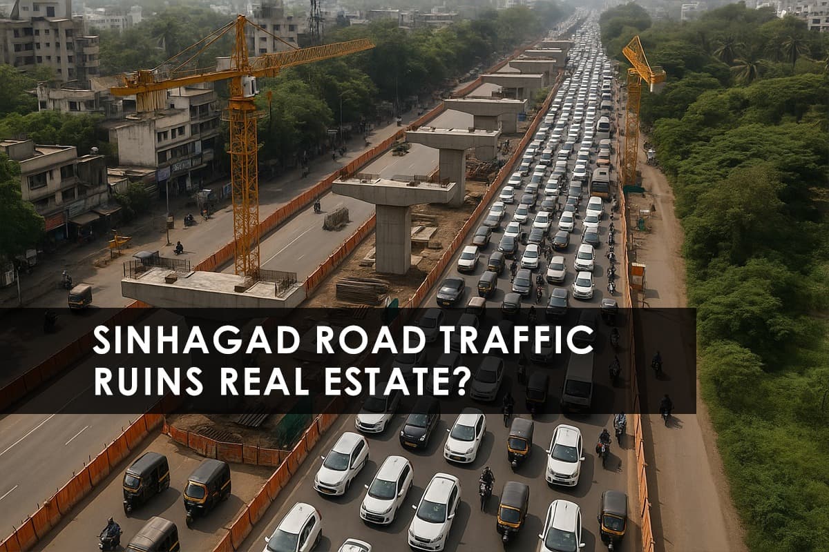 Sinhagad Road Flyover Delay 2025: Pune’s Traffic Headache & Real Estate Impact - Thumbnail image