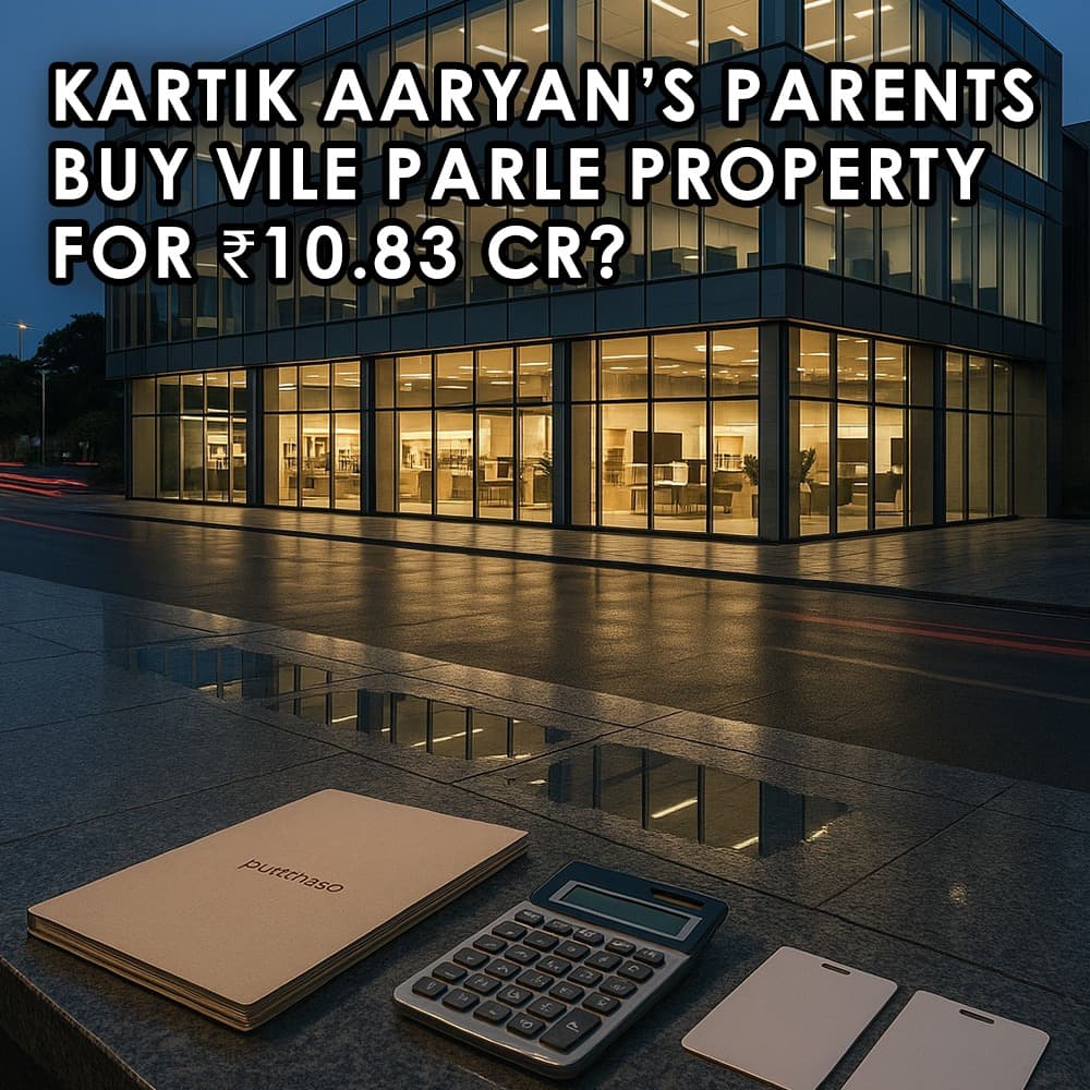 Kartik Aaryan's Parents Invest ₹10.83 Crore in Vile Parle Commercial Property - Feature image