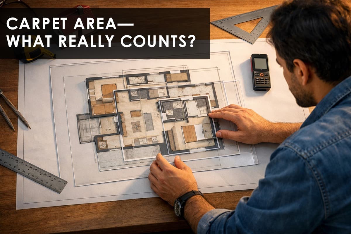 Why Carpet Area Matters More Than Built-up Area for Homebuyers - Featured blog image