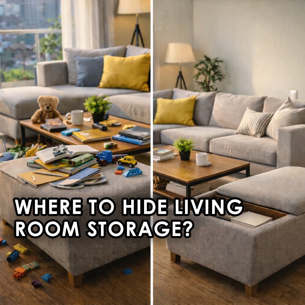 Hidden Storage Solutions for Your Living Room - Feature image