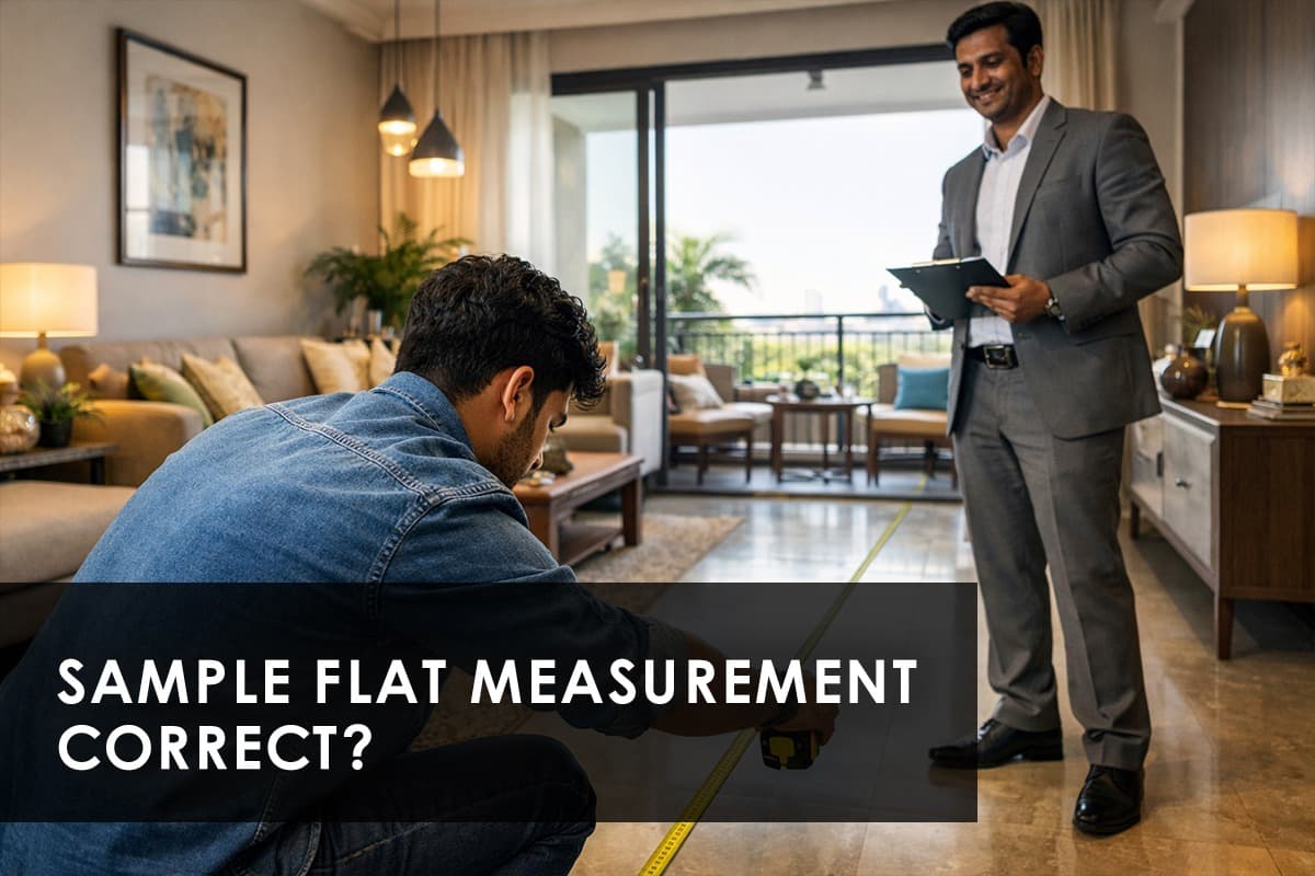 How to Check the Carpet Area in a Sample Flat Before You Sign Anything - Thumbnail image