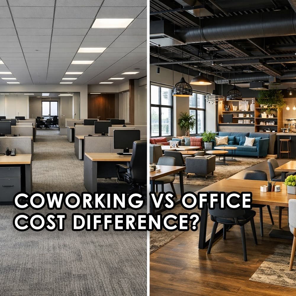 Coworking vs Conventional Office: A Cost Comparison for Indian Businesses in 2026 - Feature image