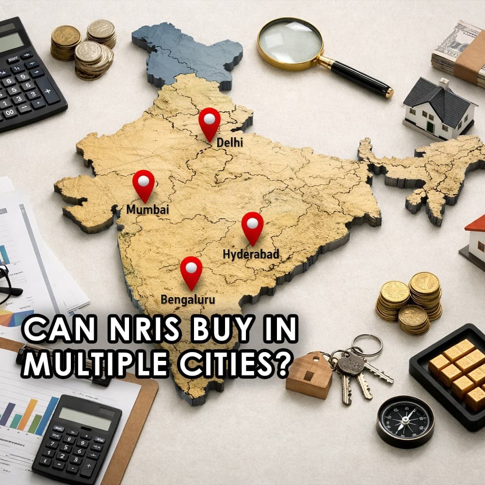 Can NRIs Buy Property in Multiple Cities Simultaneously? A Complete Legal Guide - Feature image