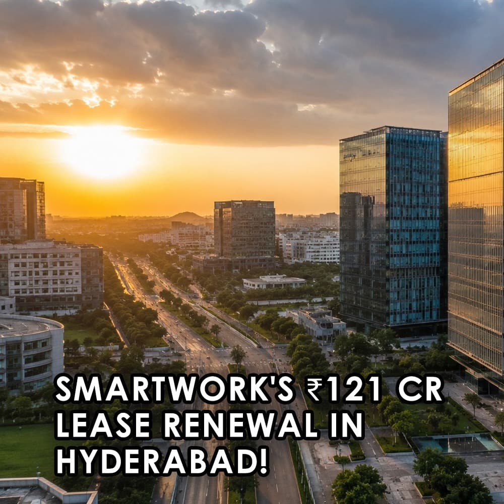 Smartworks Locks In Hyderabad for Five More Years With a Rs 121 Crore Lease Renewal - Feature image