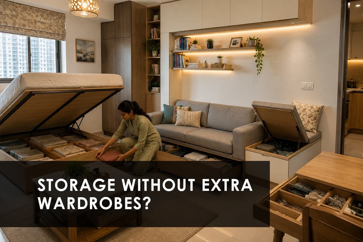 More Space, Zero Extra Furniture: Smart Storage Tricks for Indian Homes - Featured blog image